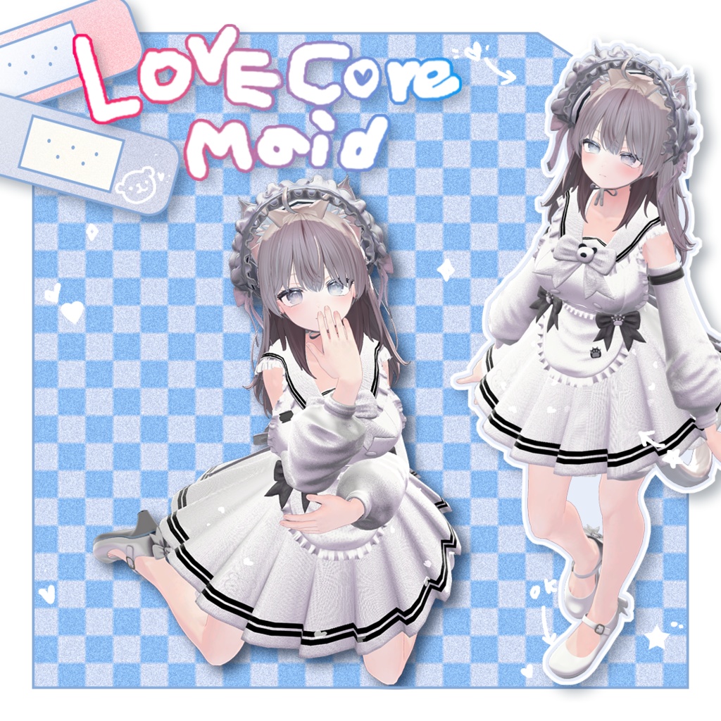 【11アバター対応】 ♥♡LOVE-CORE♡MAID♡