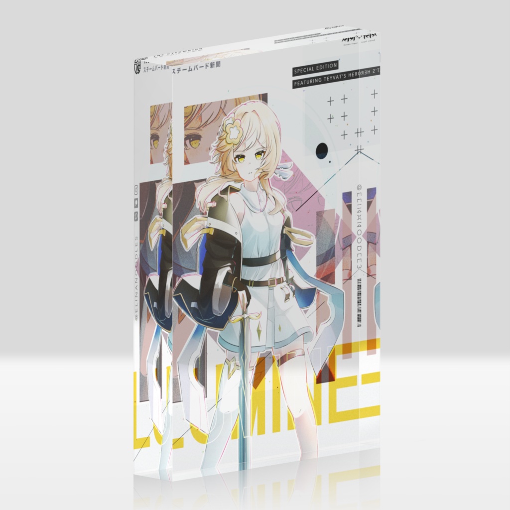Genshin Impact Lumine Graphic Acrylic Block (グラフィッカ)