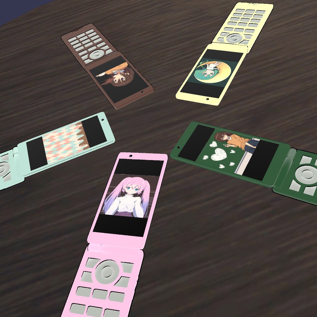 【cluster用アバター】バーチャルオフ会スマホ(?)