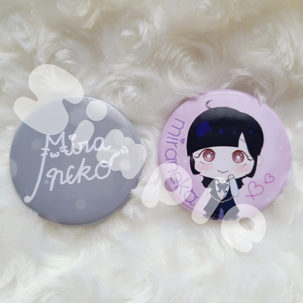 未ラ猫 オリジナル缶バッジ 2点セット