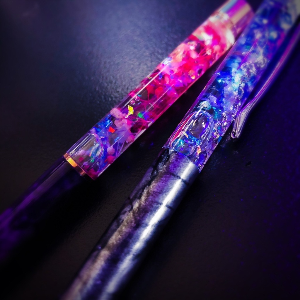 【叶/夜魅】ハーバリウムボールペン