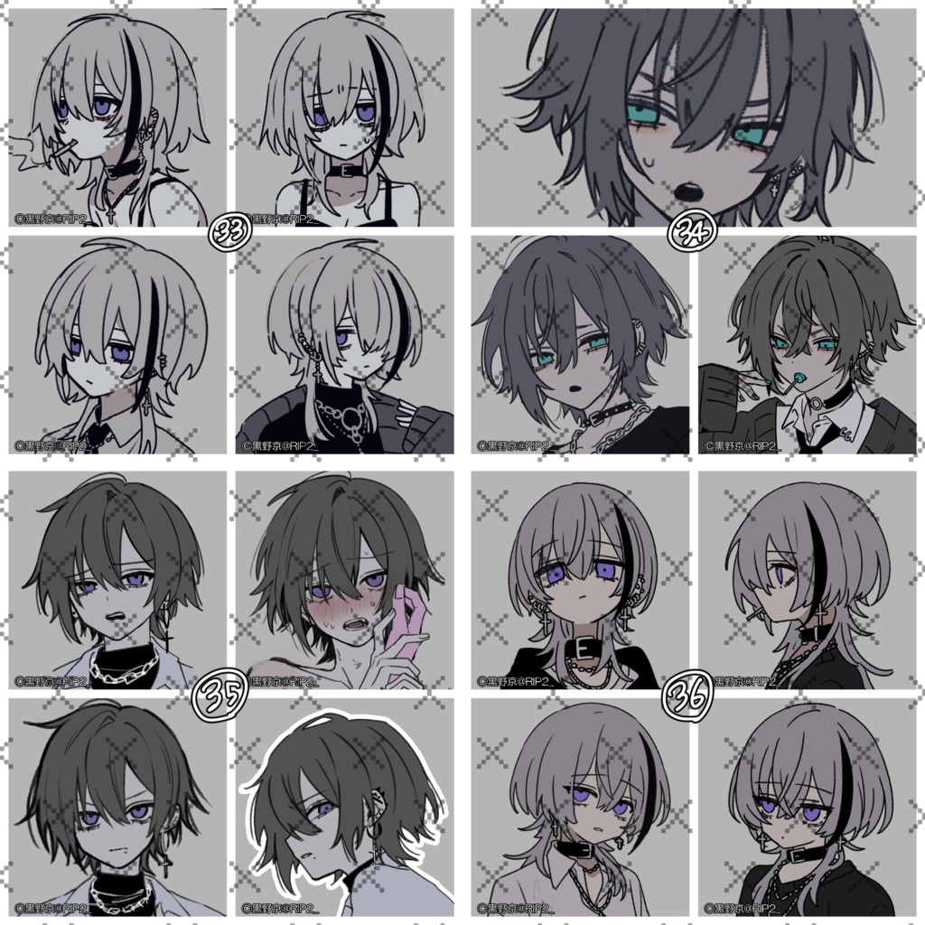 【全SNS使用可】SNSアイコン / 4枚SET