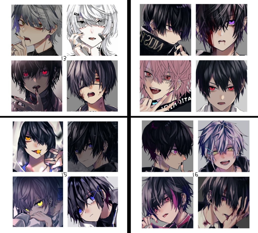 【全SNS使用可】SNSアイコン / 4枚SET