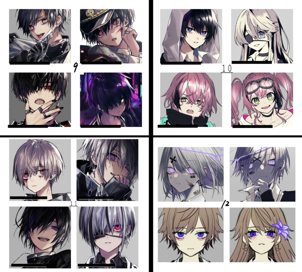 【全SNS使用可】SNSアイコン / 4枚SET