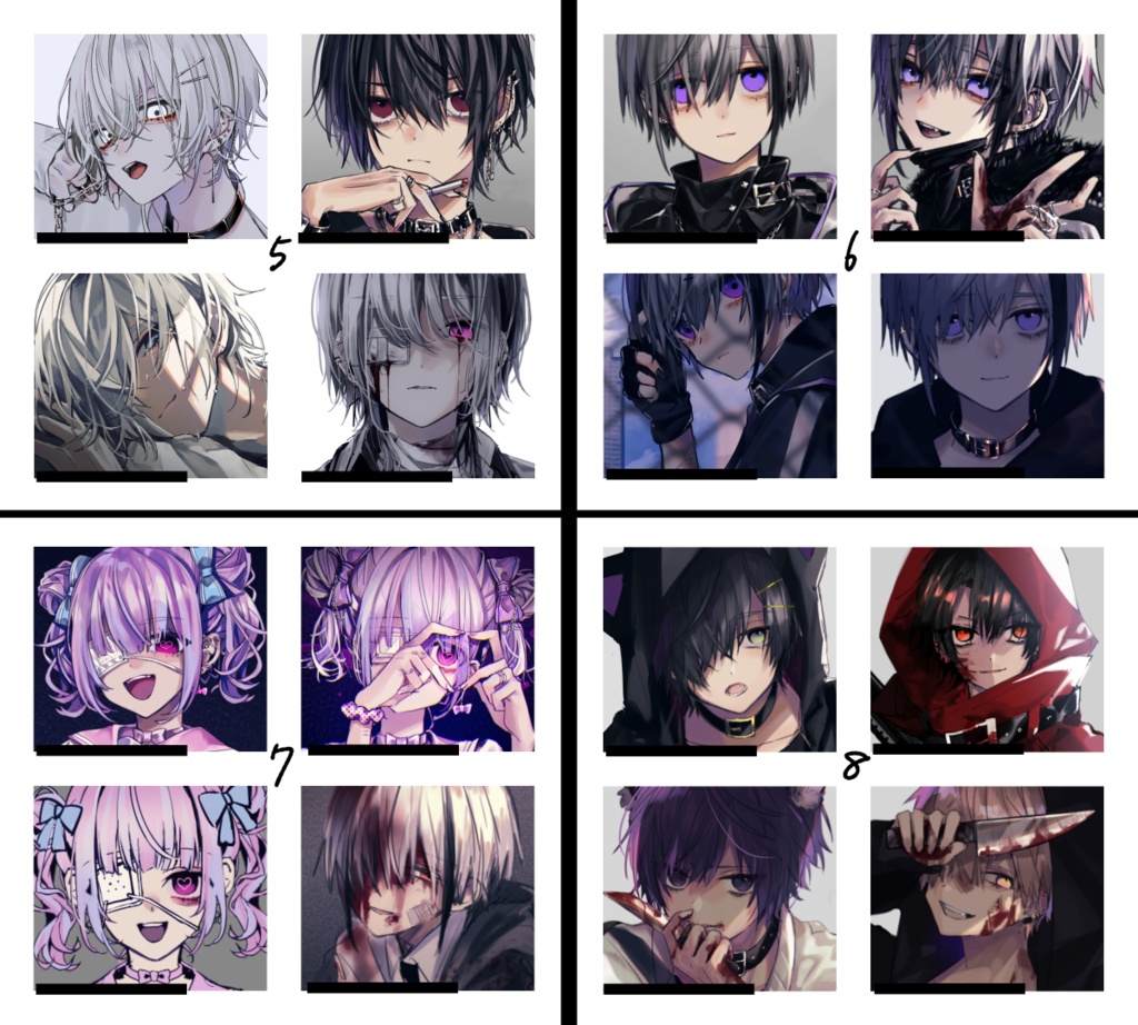 【全SNS使用可】SNSアイコン / 4枚SET