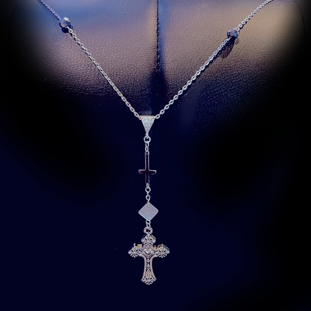 #54 ロザリオモチーフ/ロングネックレス