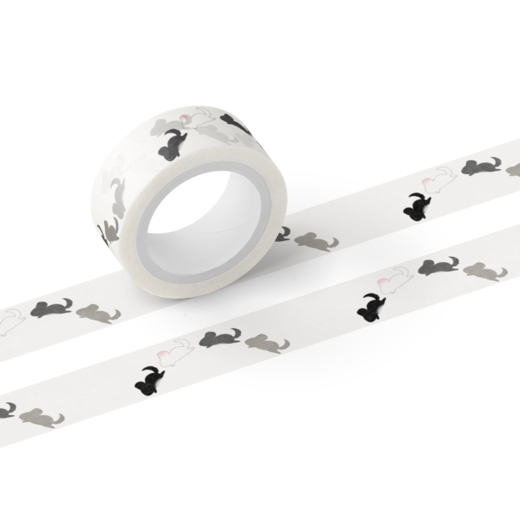 走る！チンチラマスキングテープ