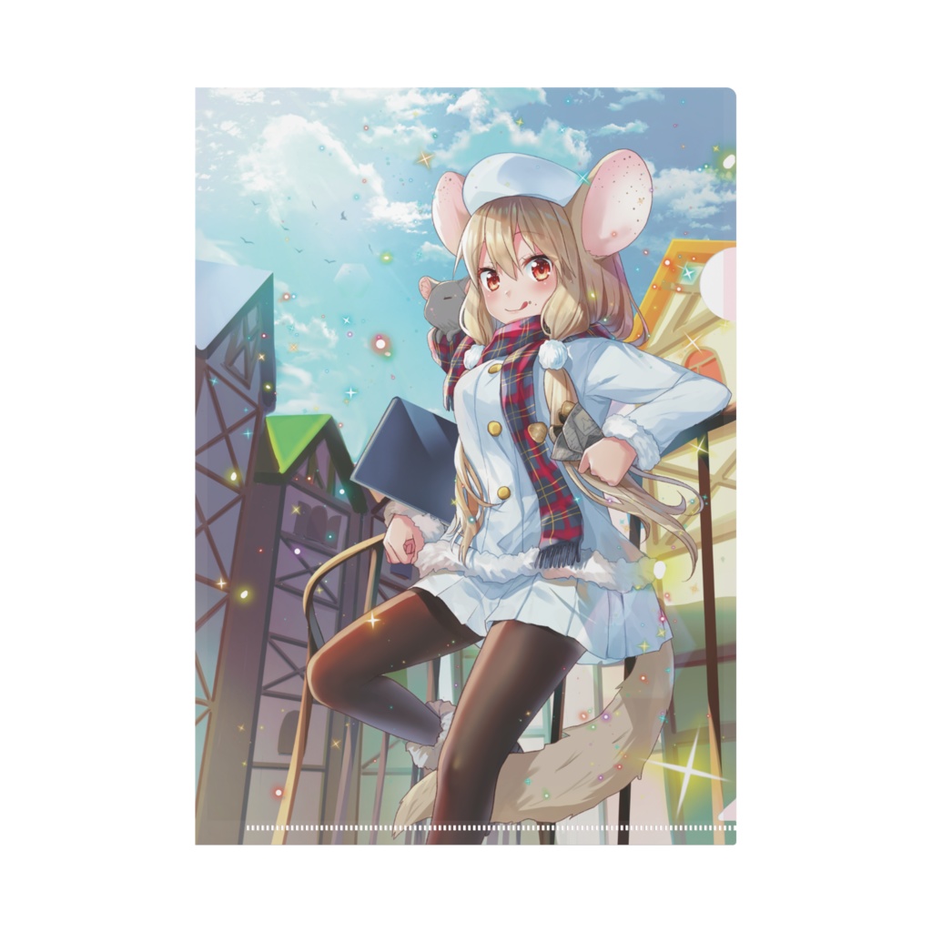 チンチラ娘ぽんずクリアファイル