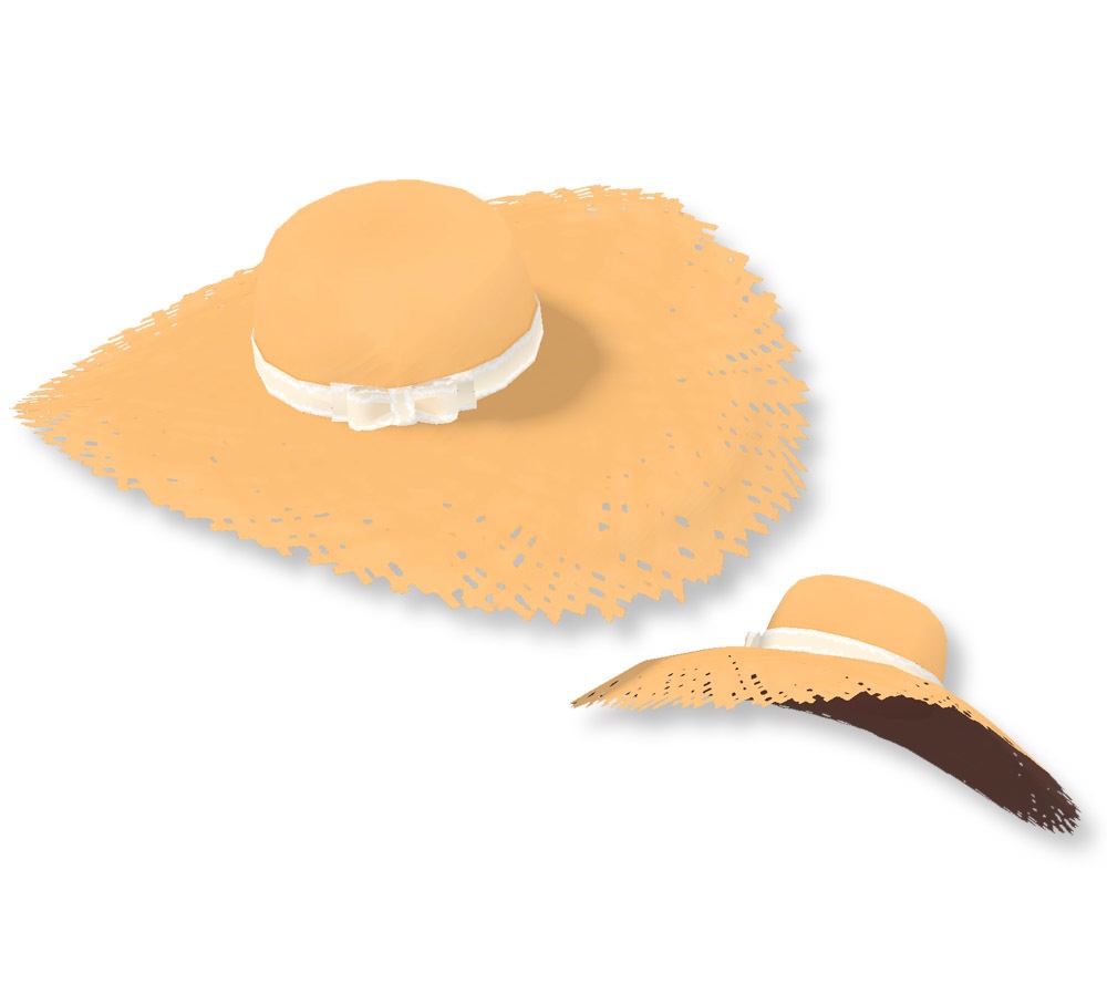 3Dモデル 麦わら帽子