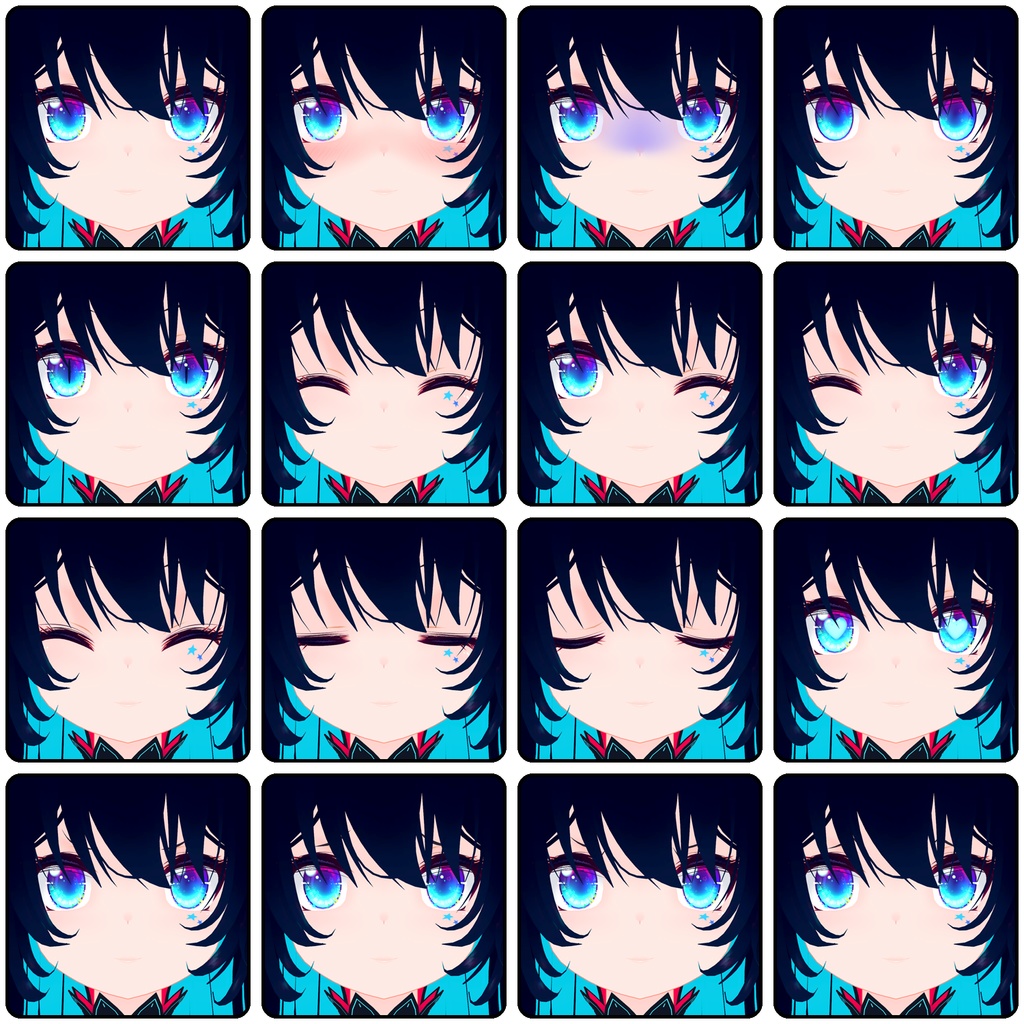 諸星るくす VRChat想定オリジナル3Dアバター v2.00