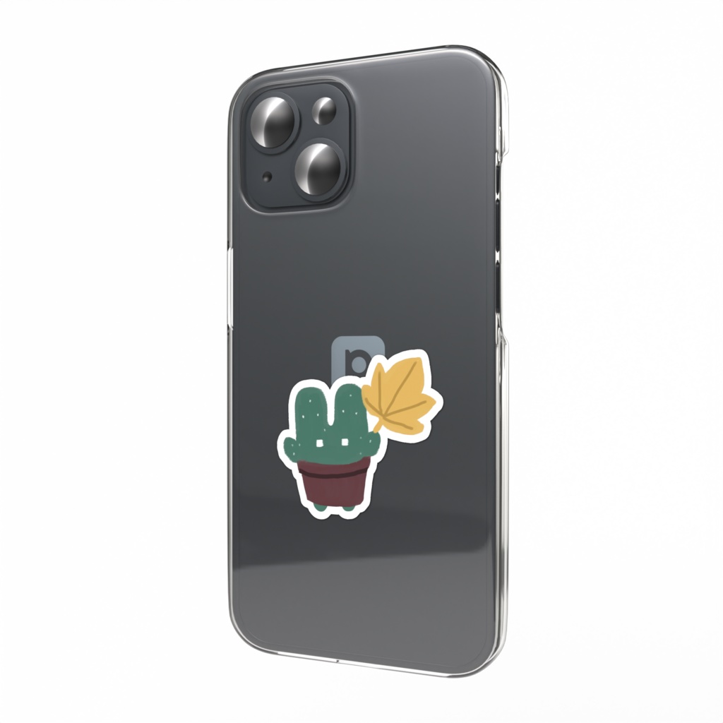 ウサボくん葉っぱステッカー