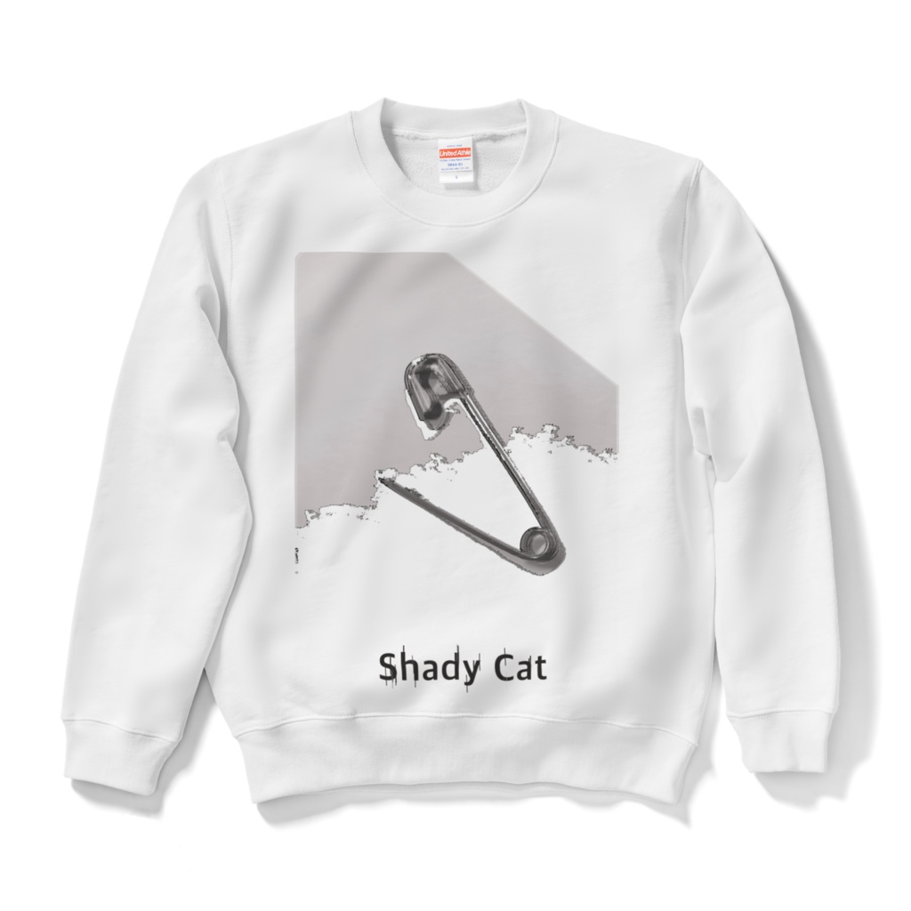 Shady Cat アンゼンピンプリントスウェット ホワイト