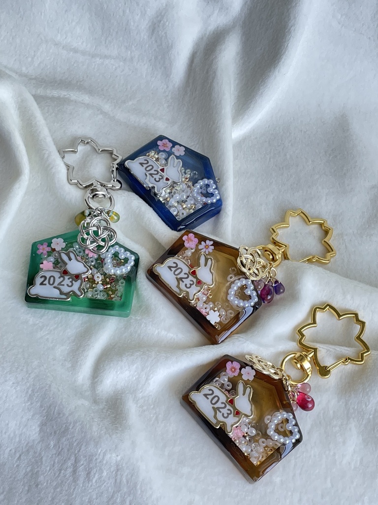 うさぎ絵馬 シャカシャカ✧*。チャーム ②