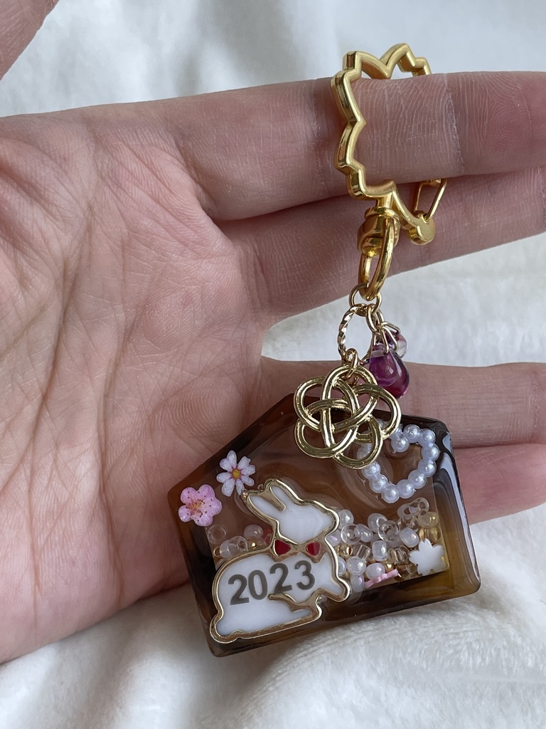 うさぎ絵馬 シャカシャカ✧*。チャーム ②