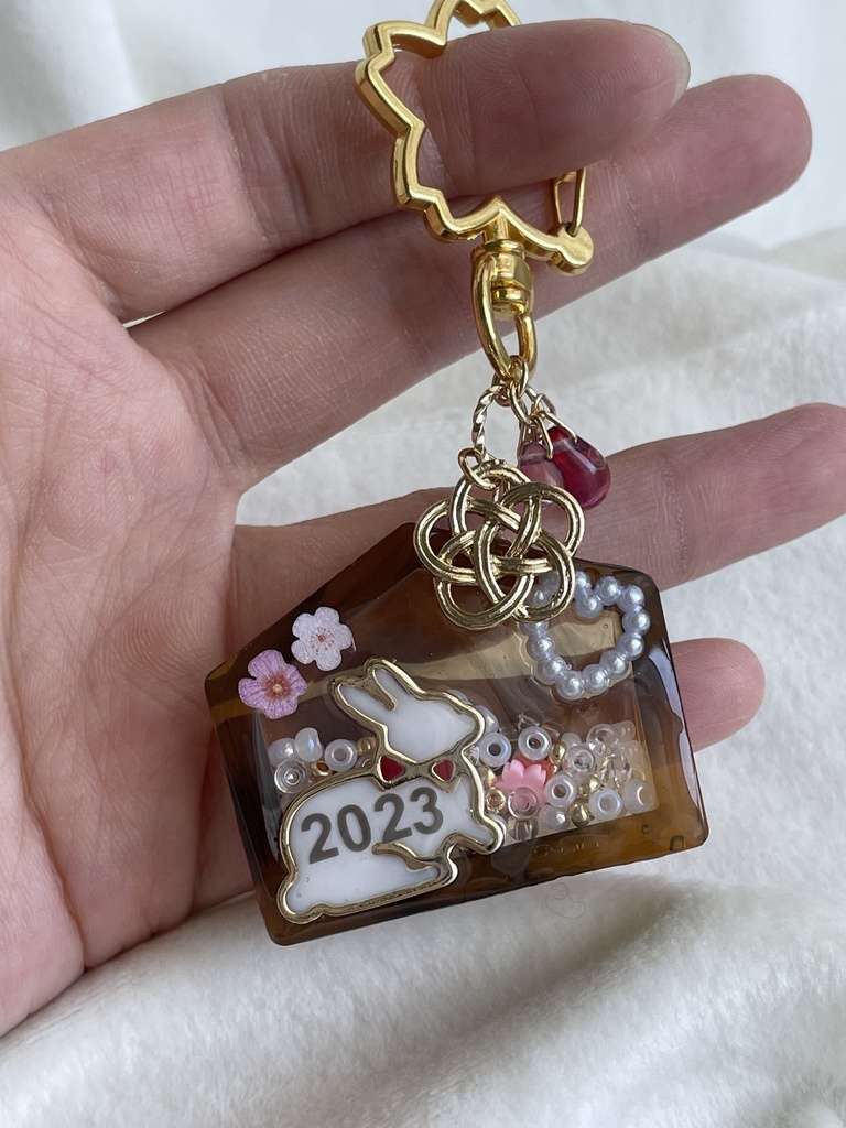 うさぎ絵馬 シャカシャカ✧*。チャーム ③