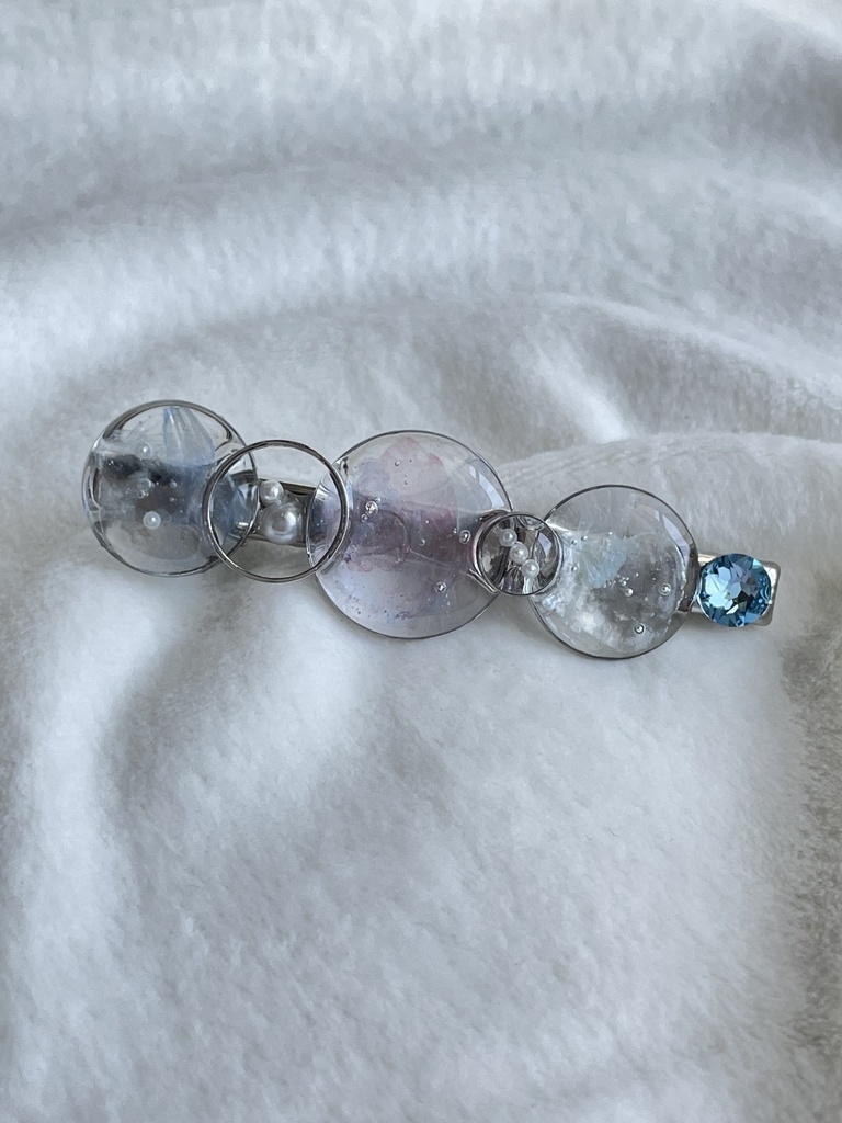 シャボン玉風❍｡ヘアクリップ①