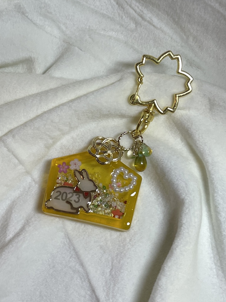 うさぎ絵馬 シャカシャカ✧*。チャーム ④