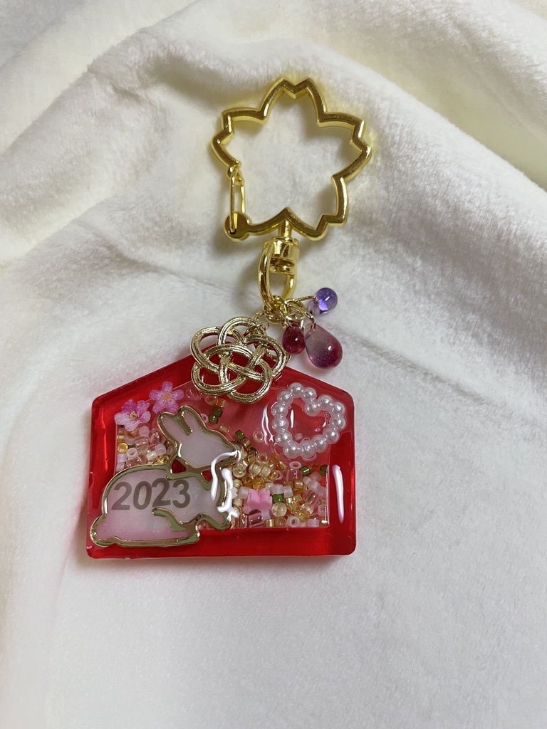 うさぎ絵馬 シャカシャカ✧*。チャーム ⑤