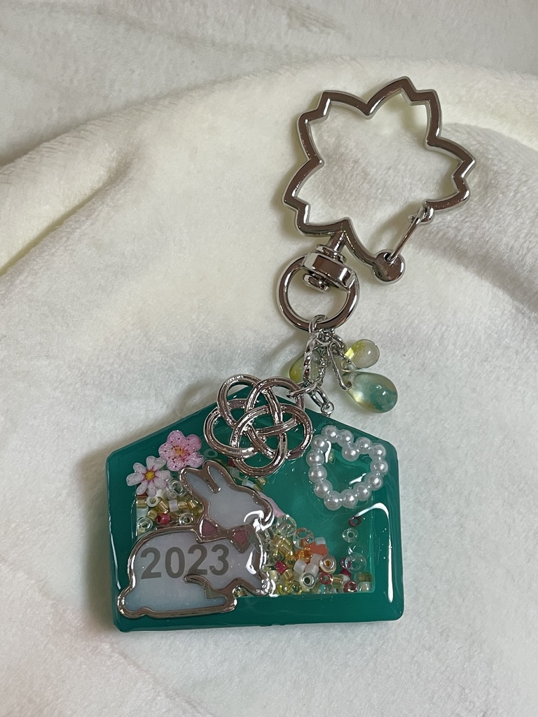 うさぎ絵馬 シャカシャカ✧*。チャーム ⑤