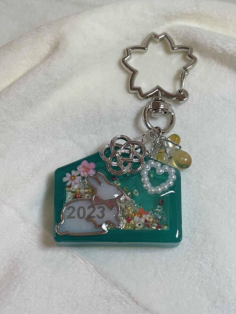 うさぎ絵馬 シャカシャカ✧*。チャーム ⑤