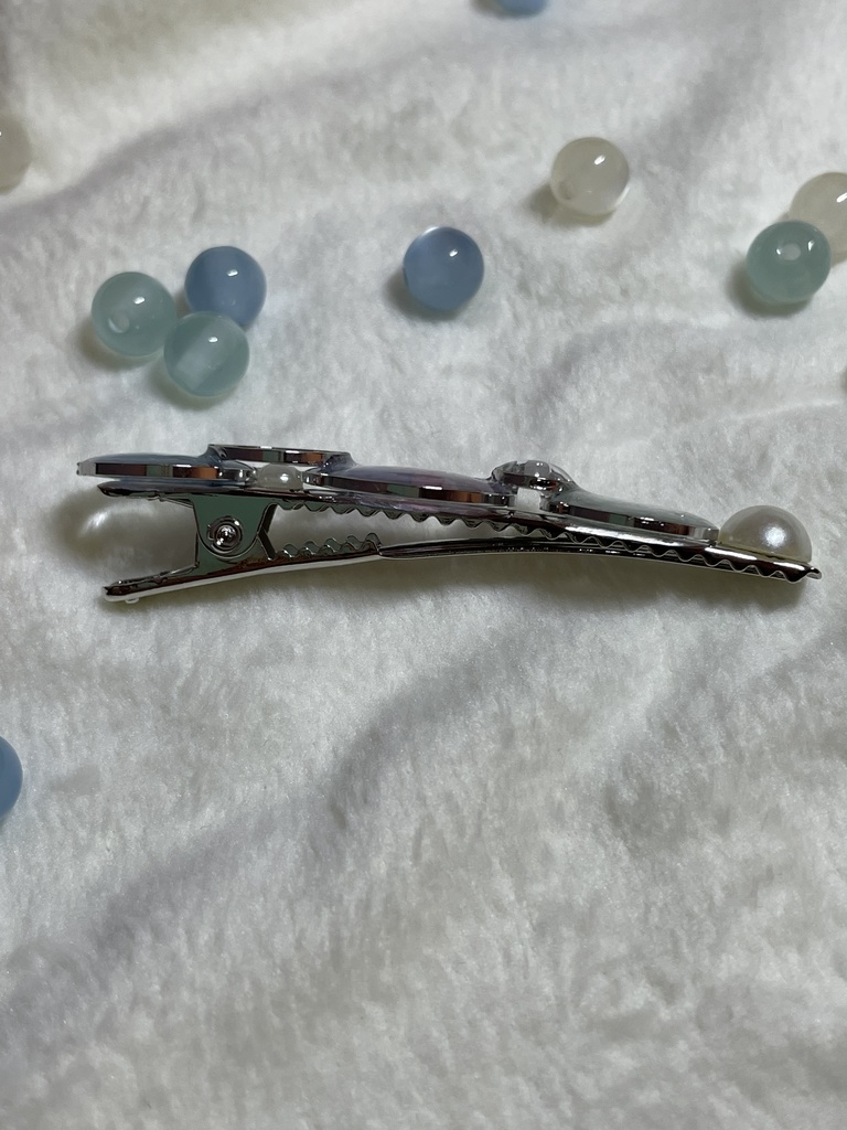 シャボン玉風❍。ヘアクリップ ④