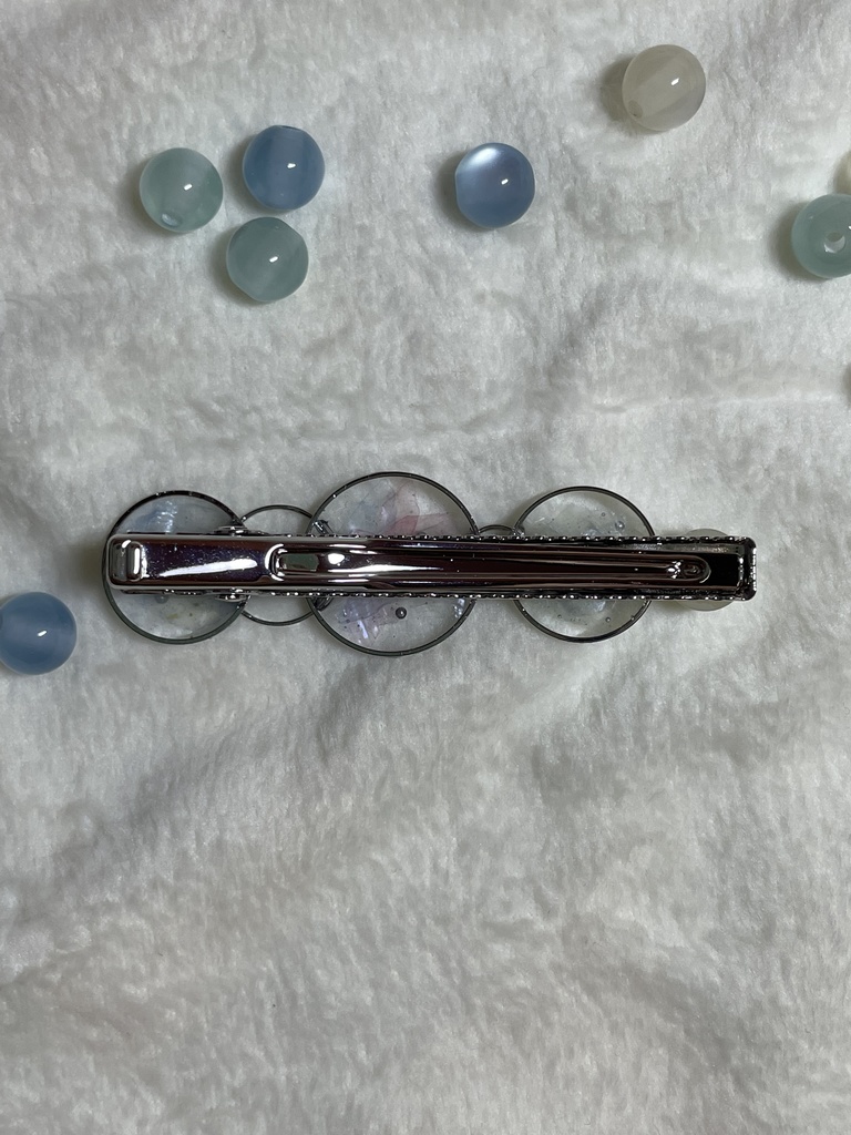 シャボン玉風❍。ヘアクリップ ④