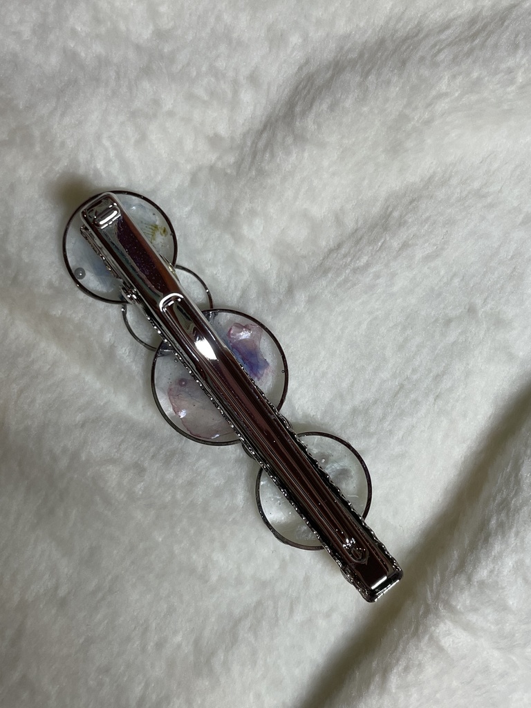 シャボン玉風❍。ヘアクリップ⑤