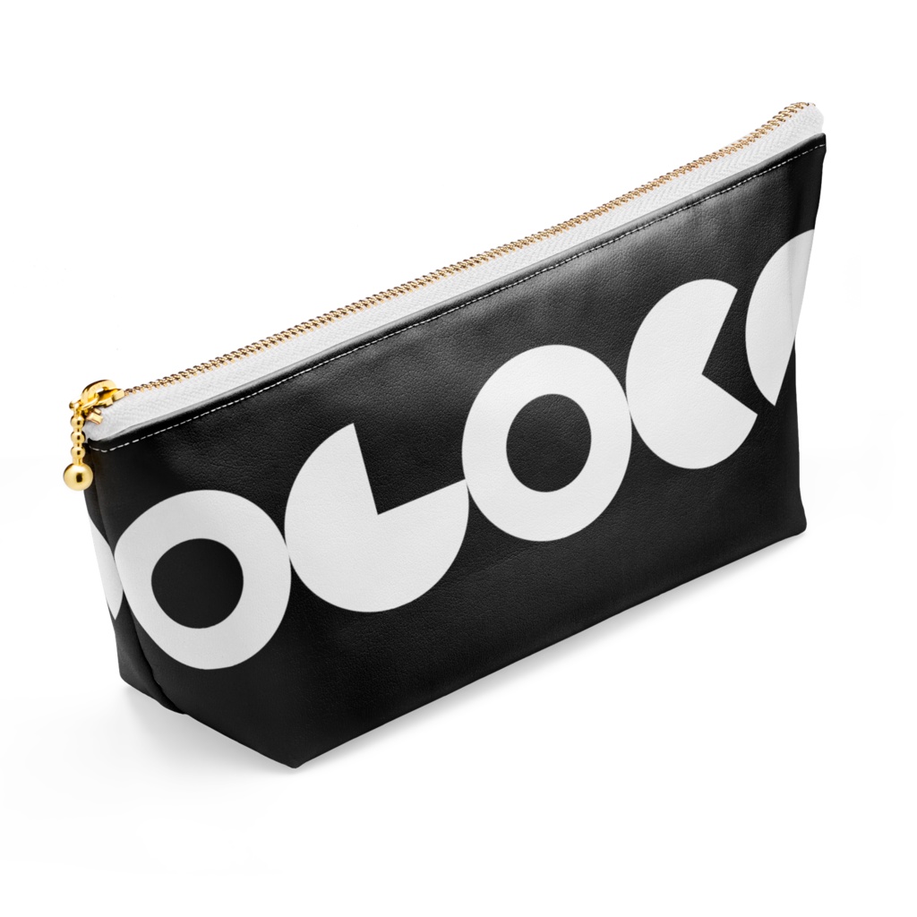 ロゴポーチ ブラック