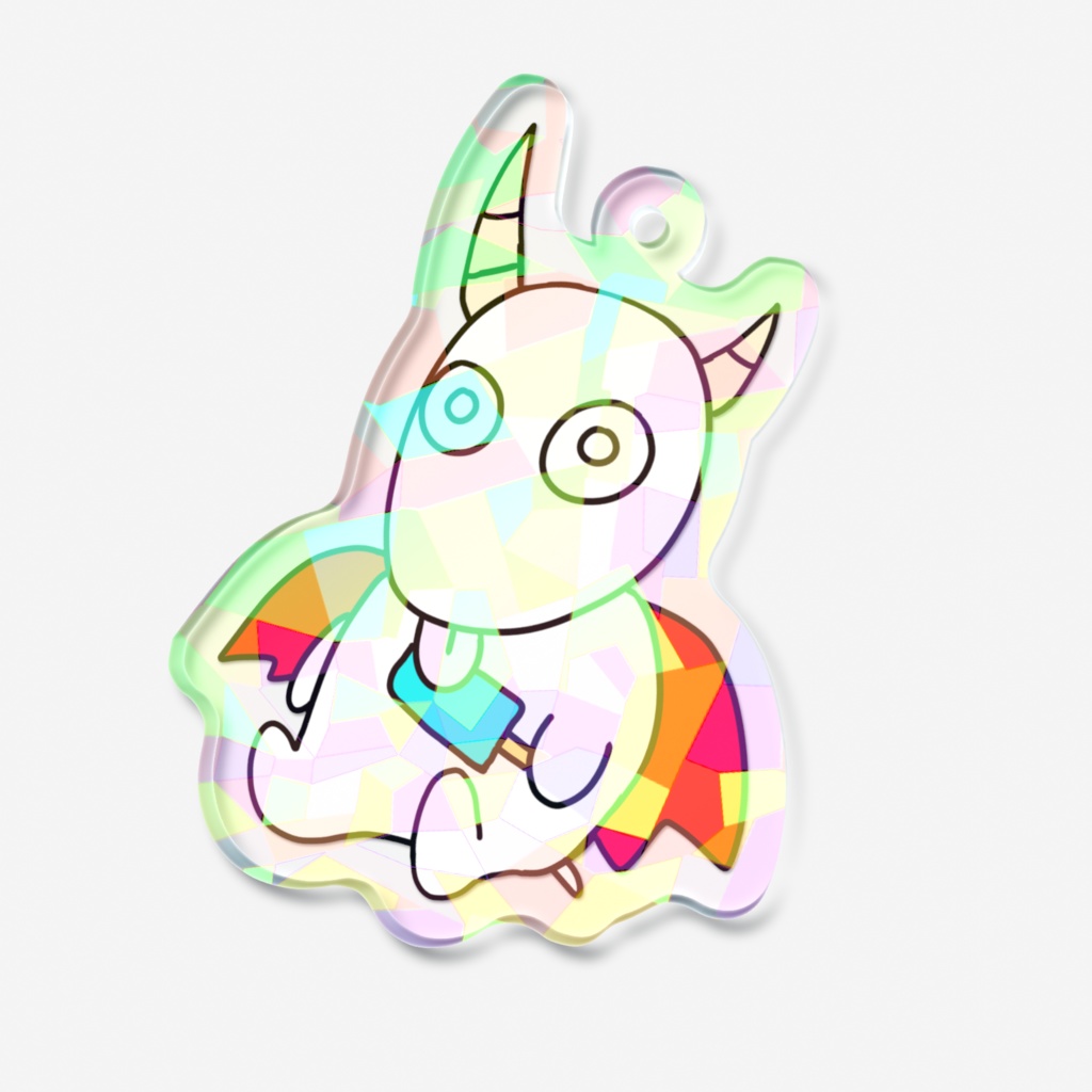 ヤギどらごん(ホログラム)アクリルキーホルダー