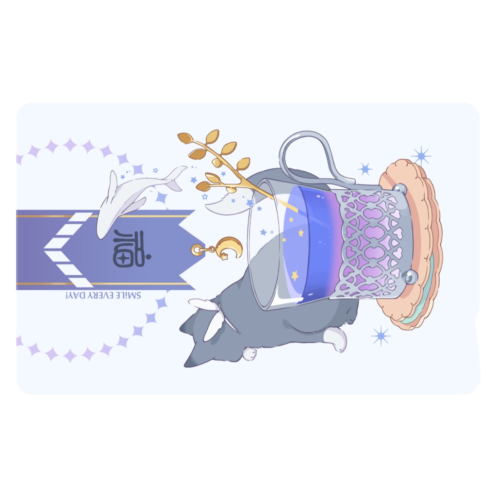 【ICステッカー】バタフライピーと猫