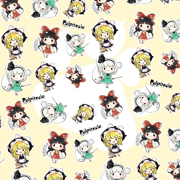 鬼形獣自機組タオルハンカチ