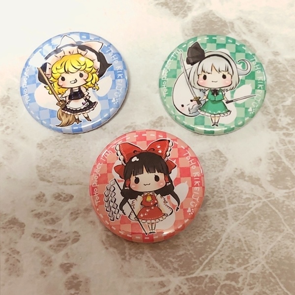 鬼形獣自機組缶バッジ（個別買いはこちら）