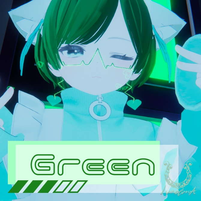 【VRC対応】HeartFaceWire-真冬-