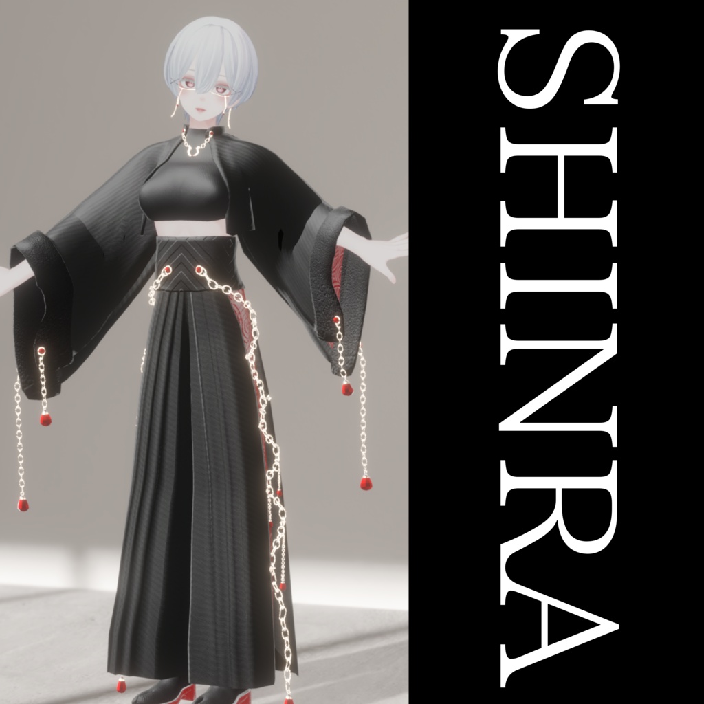 【VRC対応】No1 -LuNar HAKAMA-