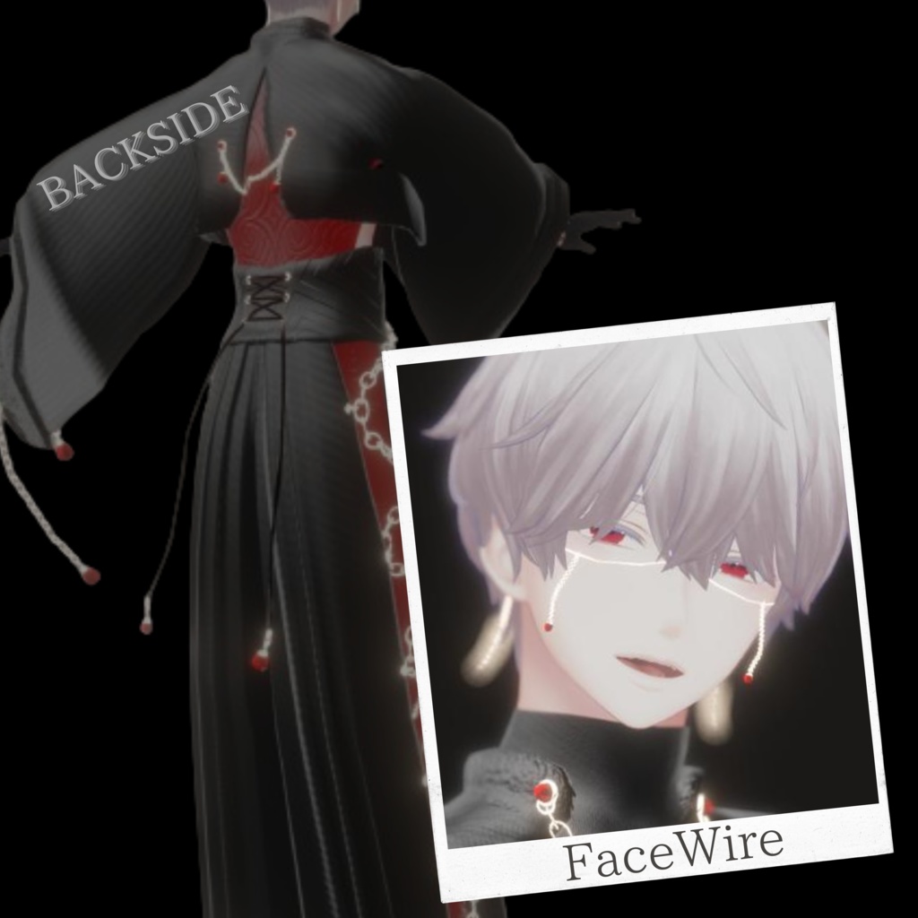 【VRC対応】No1 -LuNar HAKAMA-