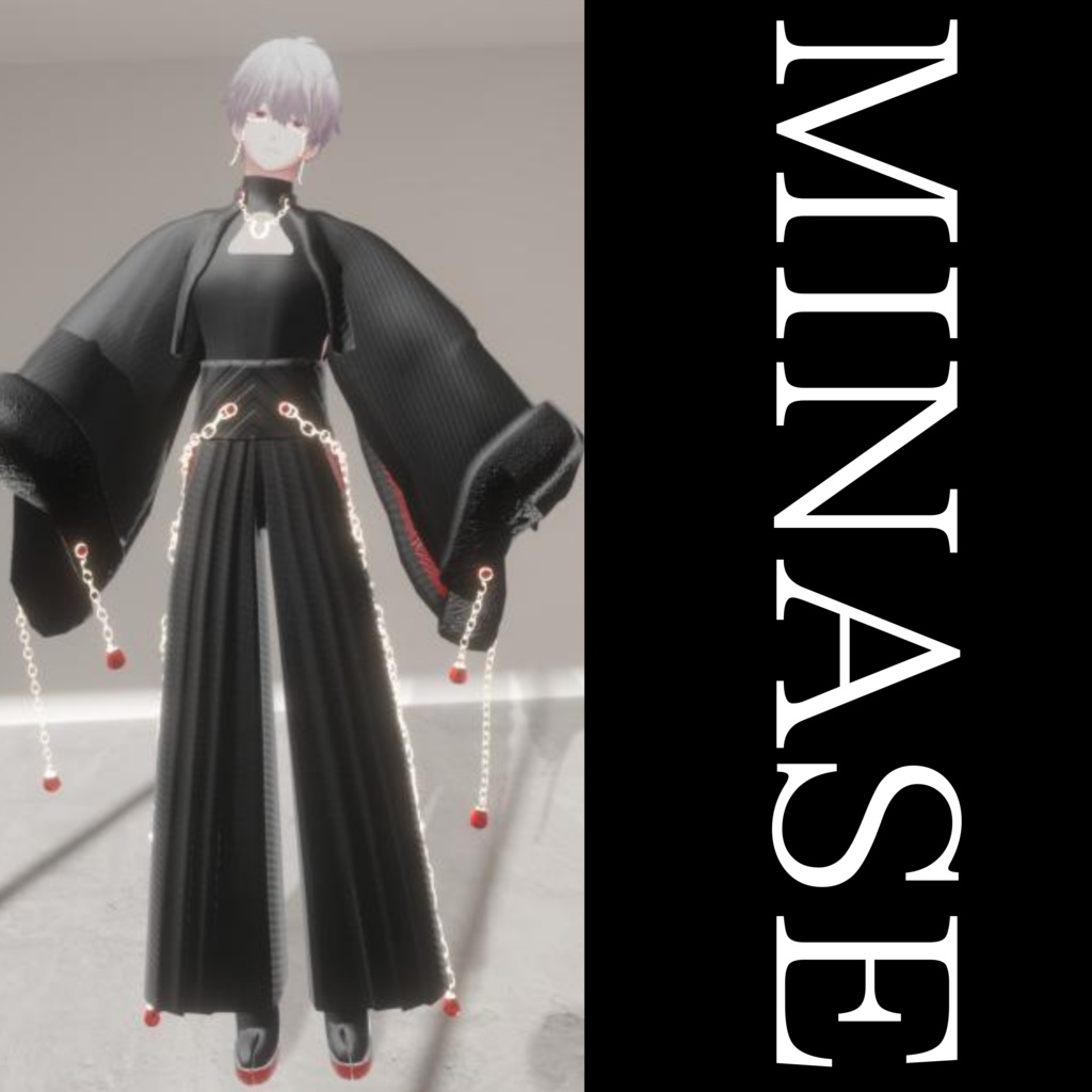【VRC対応】No1 -LuNar HAKAMA-