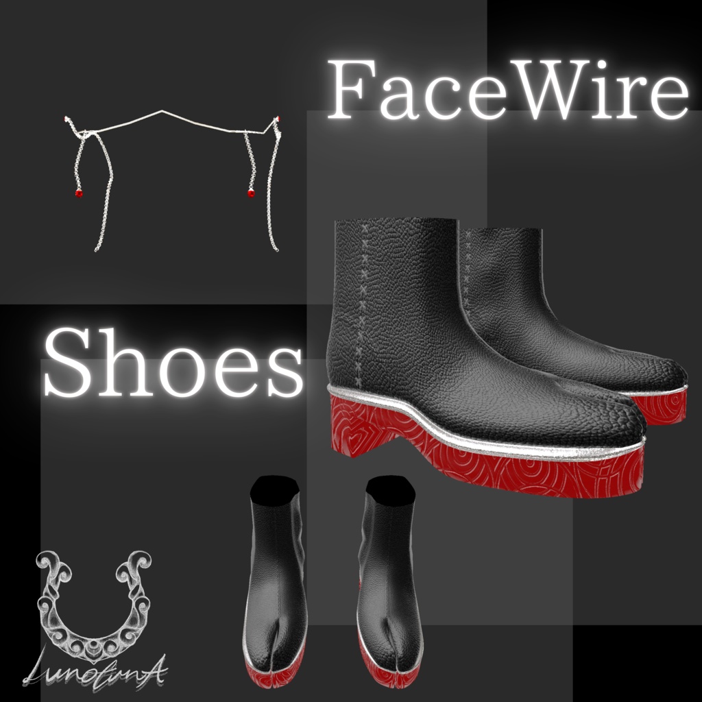 【VRC対応】No1 -LuNar HAKAMA-