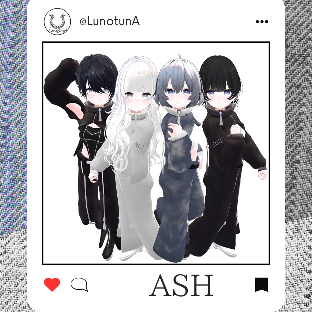 【VRC対応】No2 -LuNar Cropped-