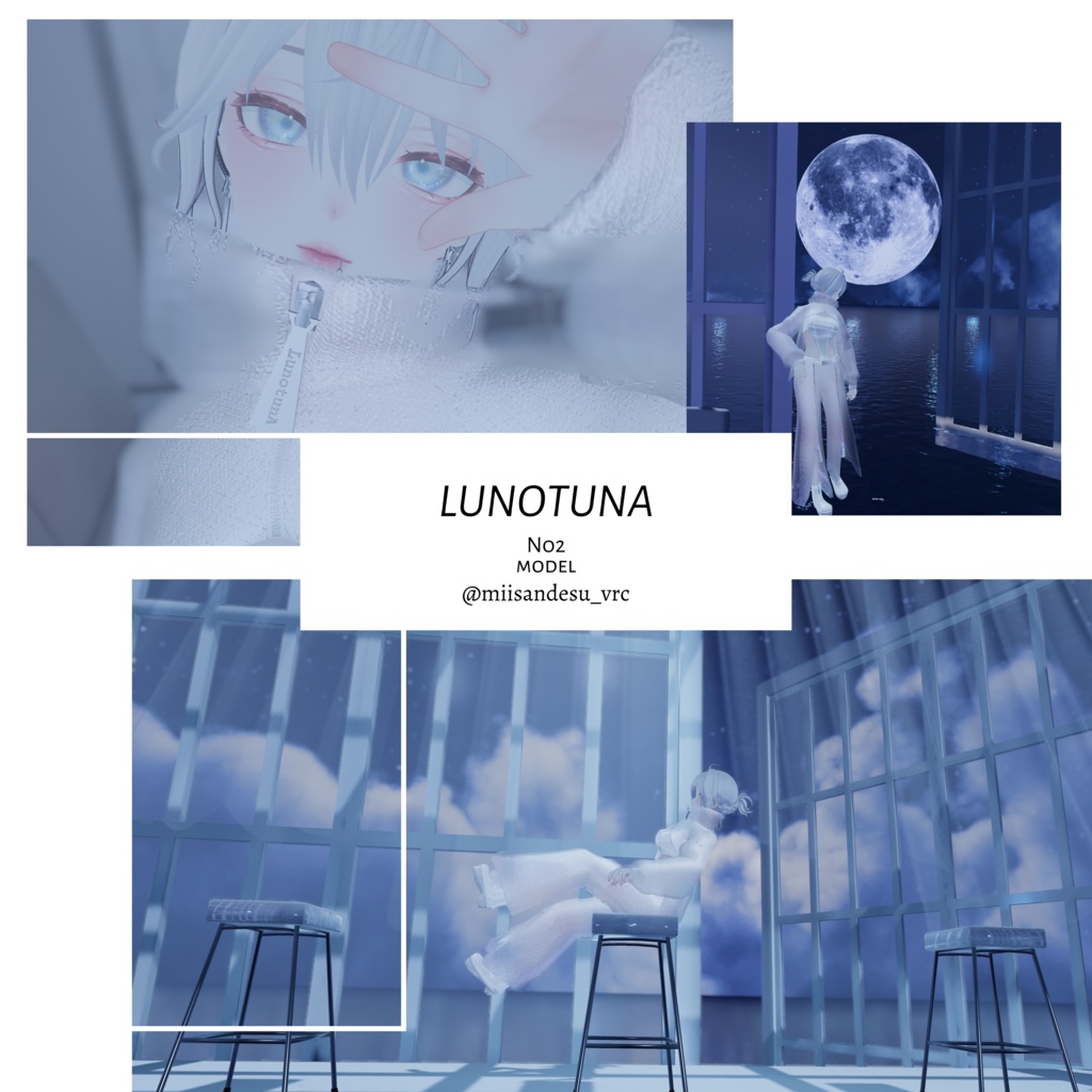 【VRC対応】No2 -LuNar Cropped-