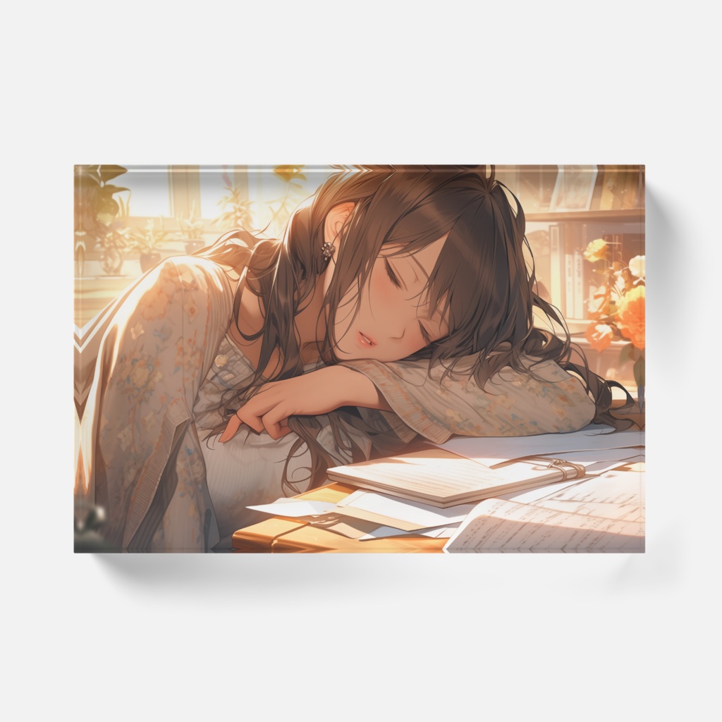 図書館で居眠り / Dozing off in the library