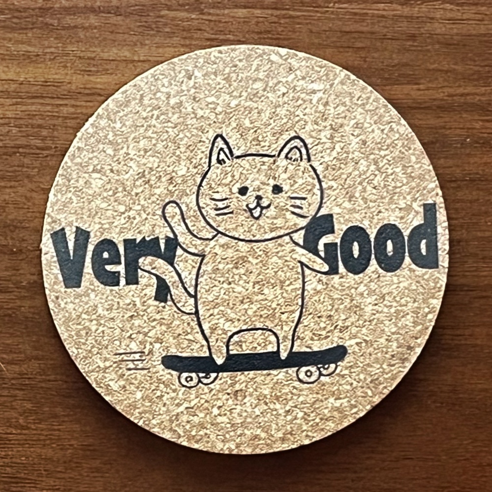 猫のコルクコースター