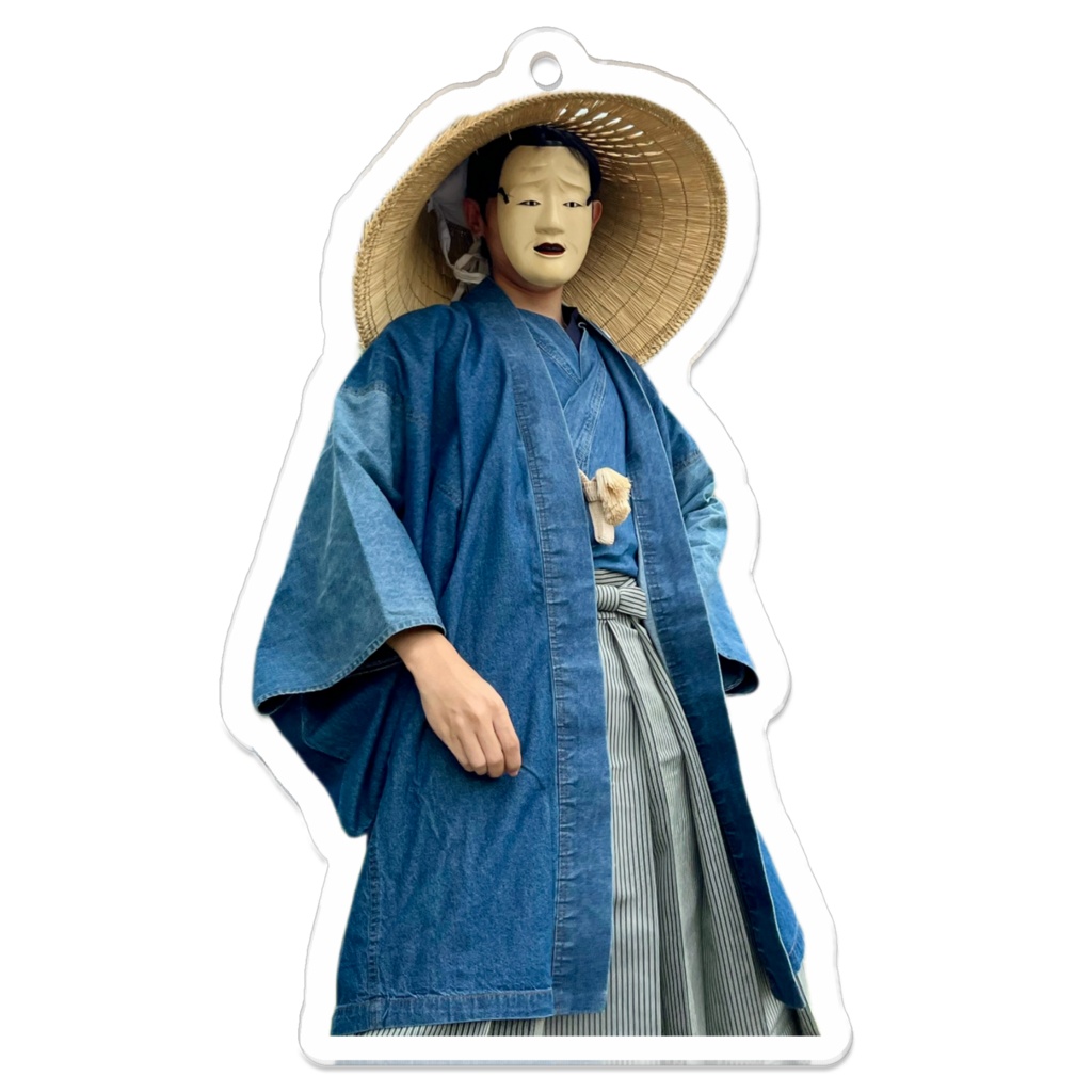 能面浪人笠アクリルキーホルダー