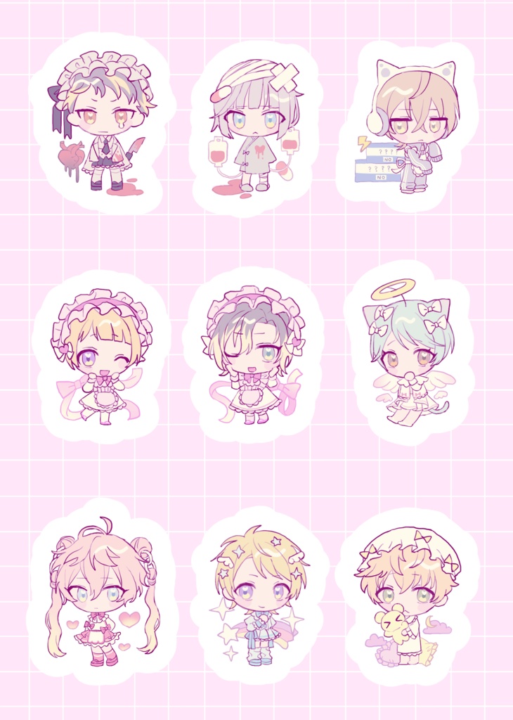 ういんぼハーフカットシール