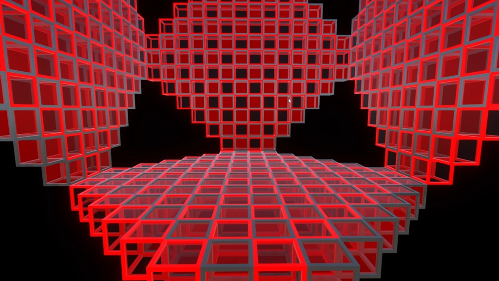 【無料】VRMLiveViewer用ステージ「Cube_stage」 GLBファイル