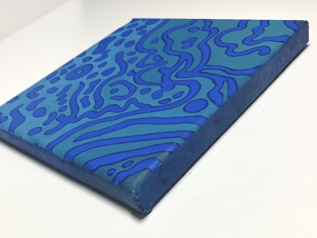 「メガネモチノウオ」 アクリル 原画 キャンバス