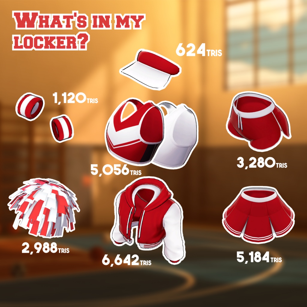 【VRC想定衣装】Cheerleader - Novabeast outfit