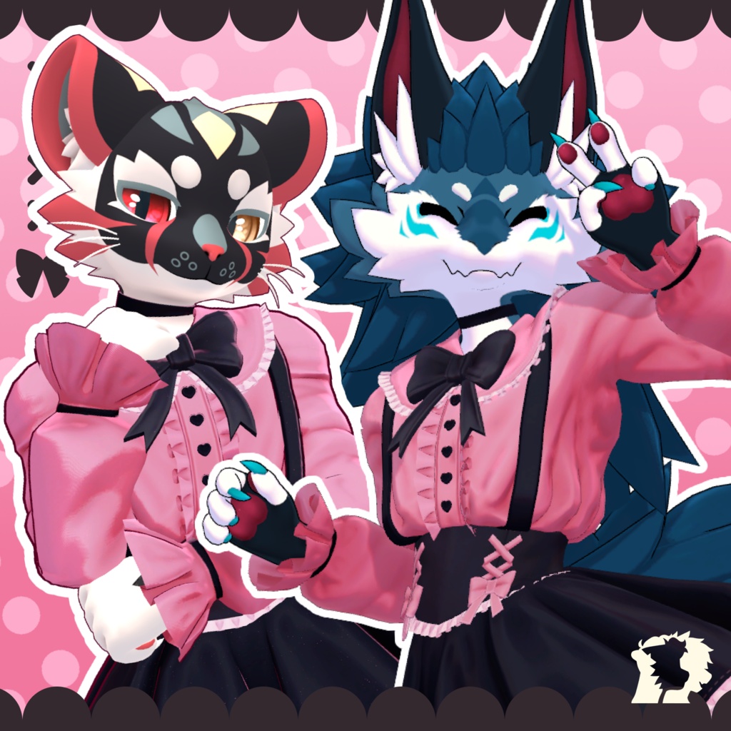 【VRC想定衣装】JIRAI - Jirai Kei Dress for NovaBeast + Mayu