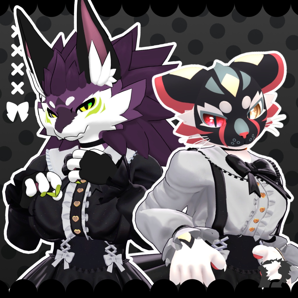【VRC想定衣装】JIRAI - Jirai Kei Dress for NovaBeast + Mayu