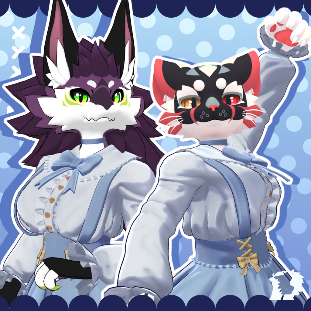 【VRC想定衣装】JIRAI - Jirai Kei Dress for NovaBeast + Mayu