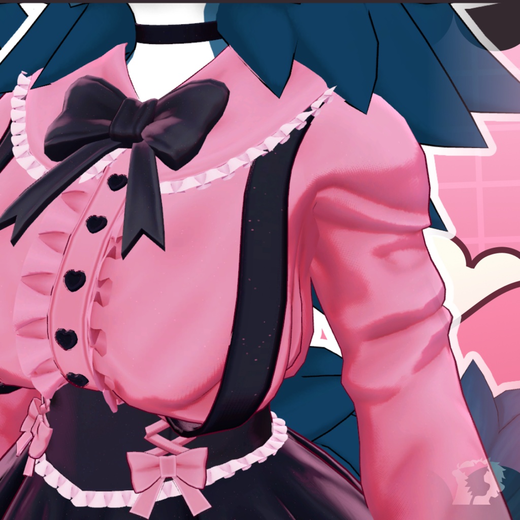 【VRC想定衣装】JIRAI - Jirai Kei Dress for NovaBeast + Mayu